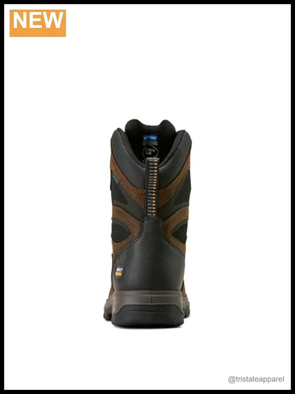 Waterproof Work Boots, Round Toe, ATS Technology, Slip Resistant, Lace-Up